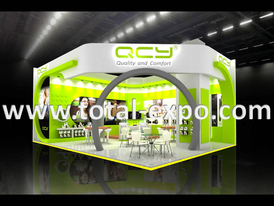 Design Stand Pameran Booth Jasa Pembuatan Produksi dan Kontraktor Pameran Expo Exhibition QCY