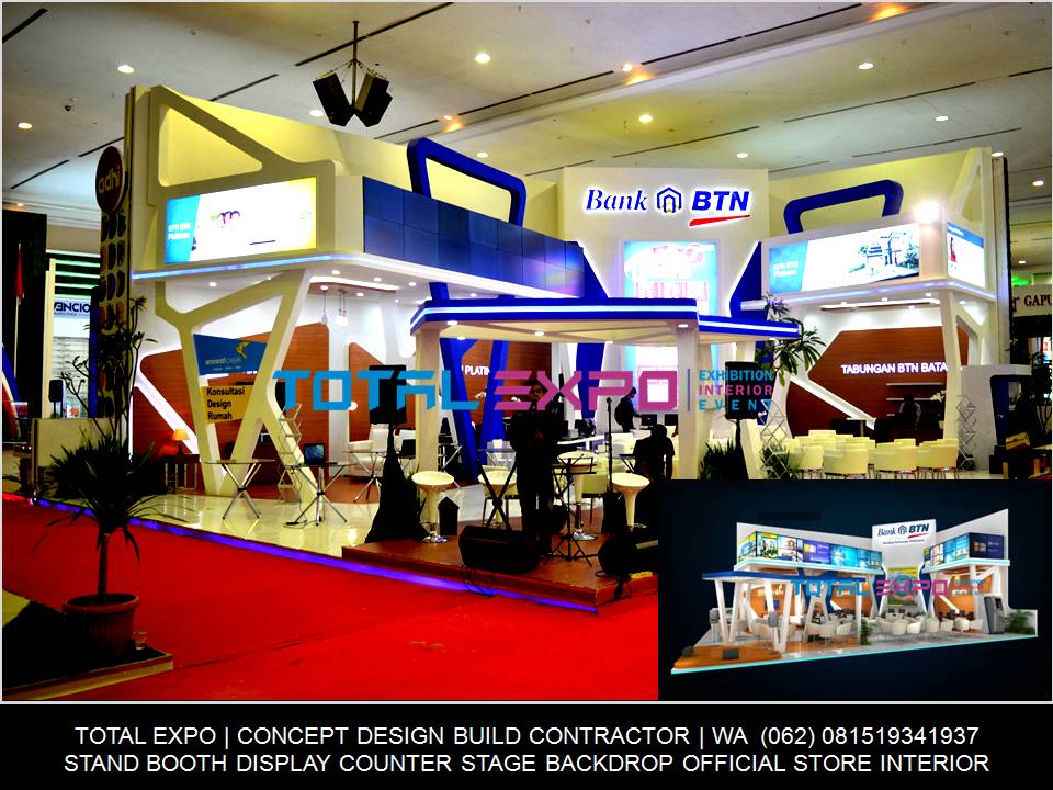 Official Exhibition Contractor Jakarta BTN Indonesia Stand Booth Builder